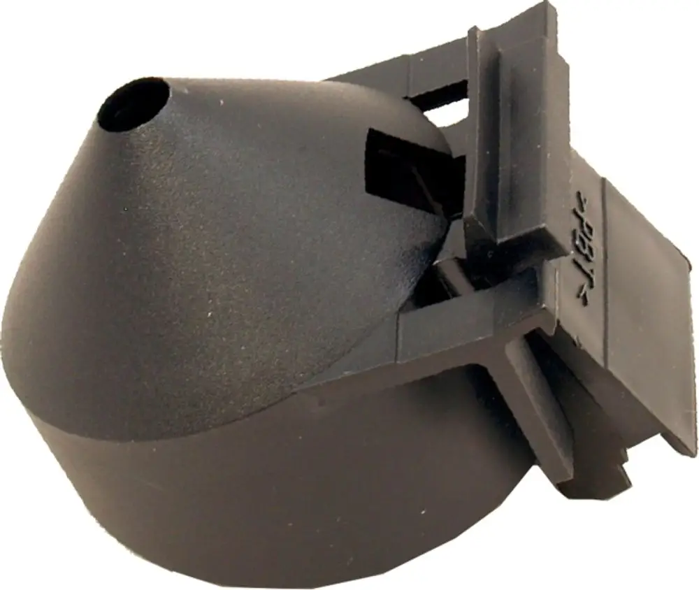 Schwarzer Röhrenhalter von Wolf mit konischer Form und seitlichem Anschluss. Geeignet für CRK-12 Modelle.